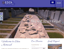 Tablet Screenshot of edenmemorial.com